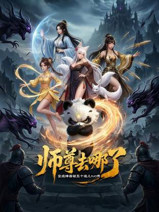 师尊去哪了：变成神兽被五个徒儿rua秃·AI漫剧
